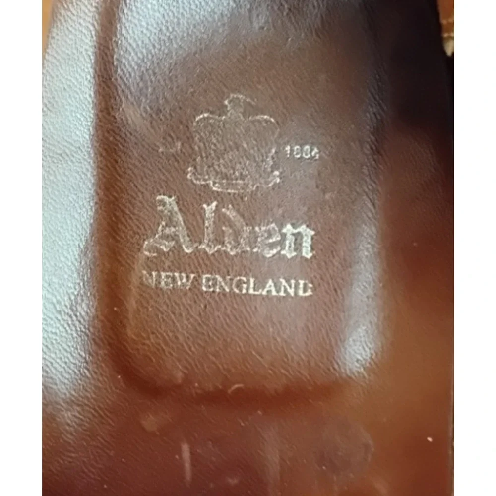 Alden New England Suede Dress Shoes Size 12 B/D Brown Leather #Z5780